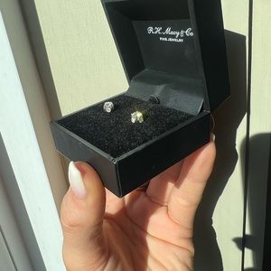 NWT 1 CTW Diamond Spiral Bezel Earrings